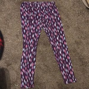Dark purple feather pattern pants by CRB